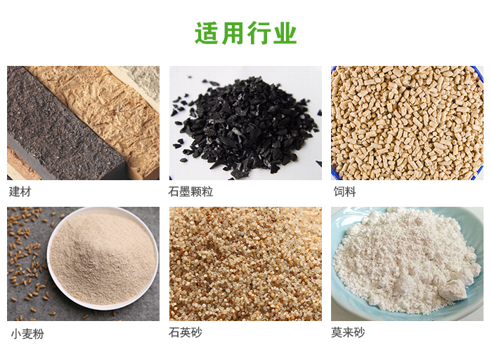 高頻振動篩主要用于化工，建材，石墨顆粒，飼料，小麥粉，石英砂，豆漿，果汁等各種物料的干法、濕法篩分、分級、脫水，過濾。